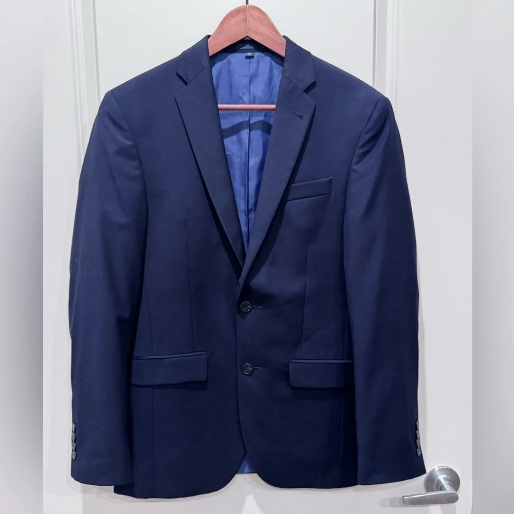 Jos. A. Bank 1905 Collection Navy Blue Wool Blazer Suit Jacket 36R
